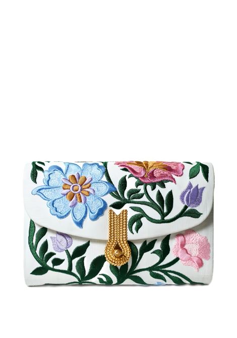 White Queen mid clutch english flowers Amato Daniele - women AMATO DANIELE | 877864ACANVASBNC